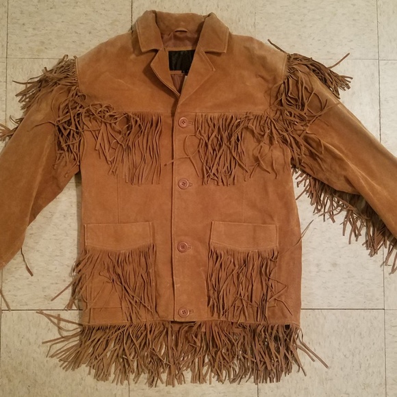 Ladies Suede Fringe Jacket - Picture 4 of 5